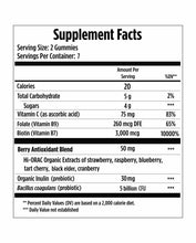 Load image into Gallery viewer, Gummy Vitamins for Strong Hair, Skin & Nails Plus Probiotics (14 Count)