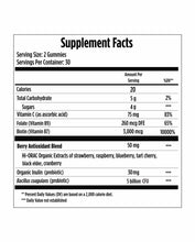 Load image into Gallery viewer, Gummy Vitamins for Strong Hair, Skin & Nails Plus Probiotics (60 Count)